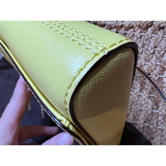 Kate Spade Canary Yellow Medium Flap Shoulder Bag - Picture 9 of 13